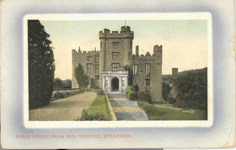 Powis Castle, postcard. © Crown Copyright RCAHMW.